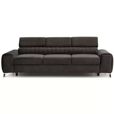 Dreisitzer-Wohnzimmersofa MELISENDE - dunkelbraun