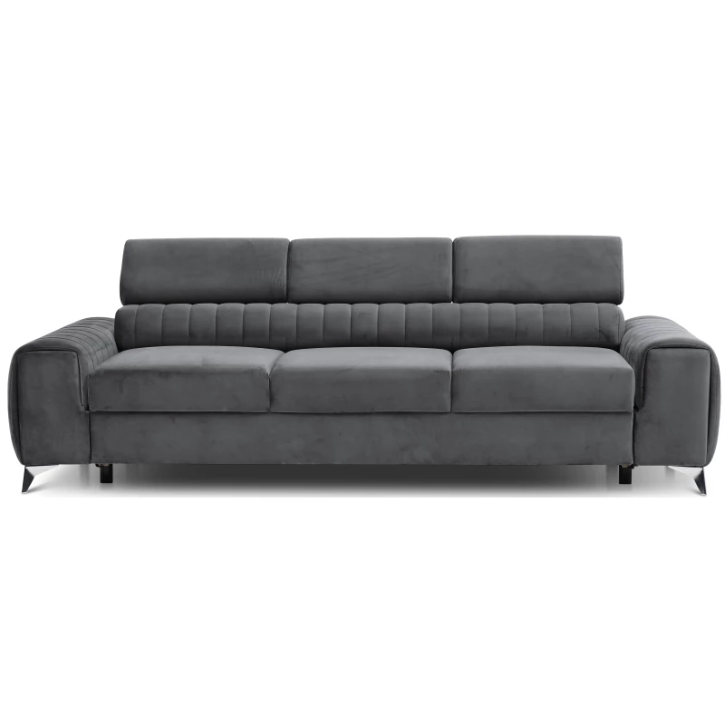 Dreisitzer-Wohnzimmersofa MELISENDE - Graphit