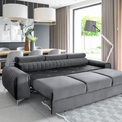 Dreisitzer-Wohnzimmersofa MELISENDE - Graphit