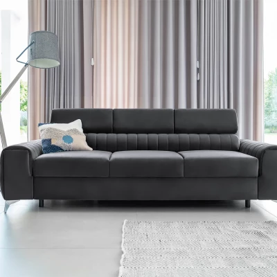 Dreisitzer-Wohnzimmersofa MELISENDE - Graphit