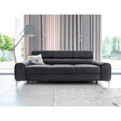 Dreisitzer-Wohnzimmersofa MELISENDE - Graphit