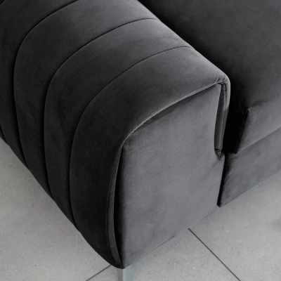 Dreisitzer-Wohnzimmersofa MELISENDE - Graphit