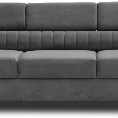 Dreisitzer-Wohnzimmersofa MELISENDE - dunkelgrau