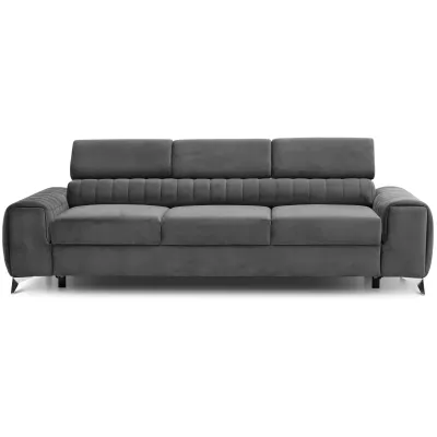 Dreisitzer-Wohnzimmersofa MELISENDE - dunkelgrau