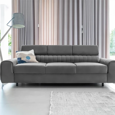 Dreisitzer-Wohnzimmersofa MELISENDE - grau