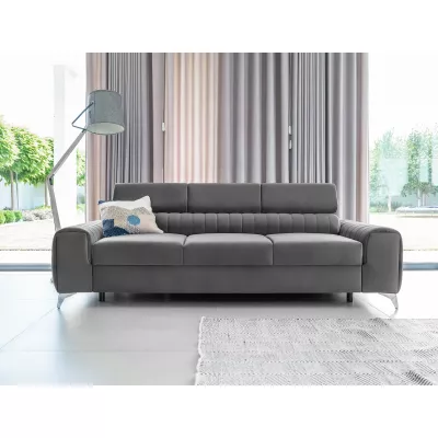 Dreisitzer-Wohnzimmersofa MELISENDE - grau