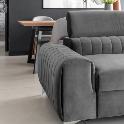 Dreisitzer-Wohnzimmersofa MELISENDE - grau