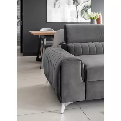 Dreisitzer-Wohnzimmersofa MELISENDE - grau