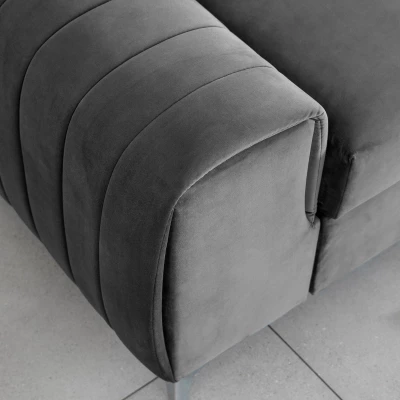Dreisitzer-Wohnzimmersofa MELISENDE - grau