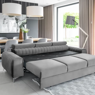 Dreisitzer-Wohnzimmersofa MELISENDE - grau