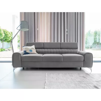 Dreisitzer-Wohnzimmersofa MELISENDE - hellgrau