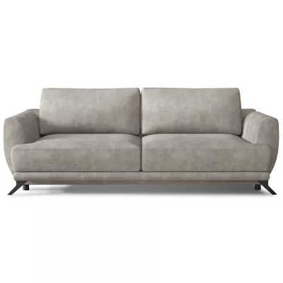 Stilvolles Schlafsofa ZARIN – beiges Öko-Leder