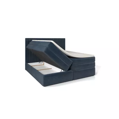 Boxspringbett 180x200 LUMIRA 2 - Hellgrau + GRATIS Matratzenauflage