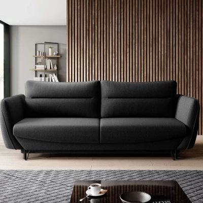 Schlafsofa fürs Wohnzimmer AISLIN - schwarz 1
