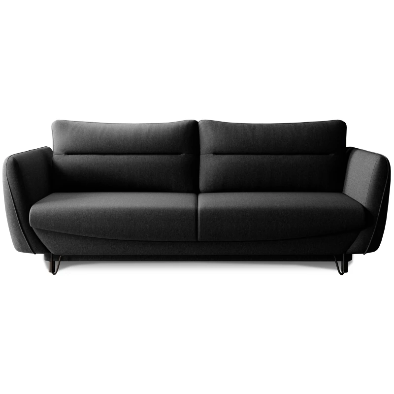 Schlafsofa fürs Wohnzimmer AISLIN - schwarz 1