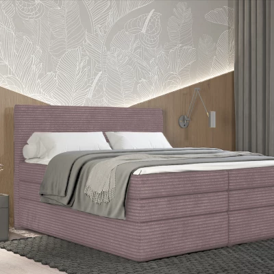Amerikanisches Bett 160x200 CALVIA 1 - rosa + GRATIS Matratzenauflage