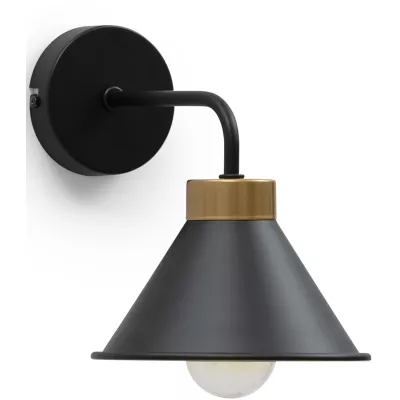 DETMER Wandstrahler - Schwarz/Gold