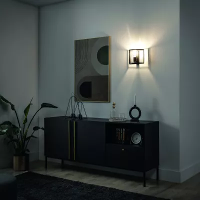 Moderne Wandleuchte GORMAR – schwarz