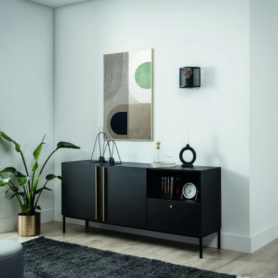 Moderne Wandleuchte GORMAR – schwarz