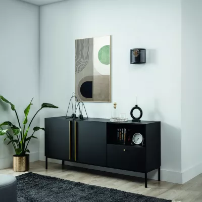 Moderne Wandleuchte GORMAR – schwarz