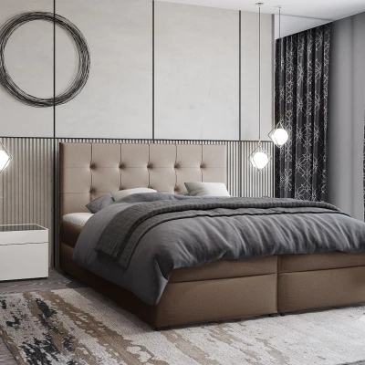 Amerikanisches Bett 160x200 ALBERA 2 - braun