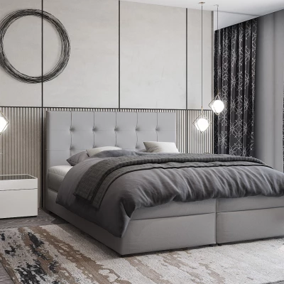 Amerikanisches Bett 160x200 ALBERA 1 - grau