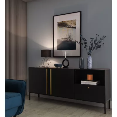 BREVITAS Nachttischlampe - schwarz