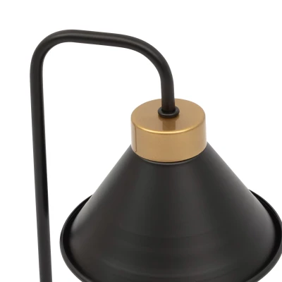 Moderne Tischleuchte DETMER – Schwarz/Gold