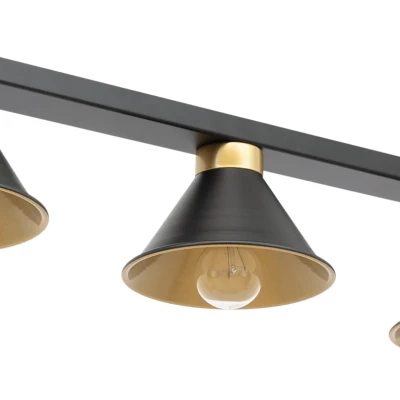 Deckenstrahler DETMER - schwarz/gold