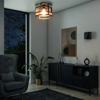 GORMAR Design-Deckenaufbauleuchte – Schwarz