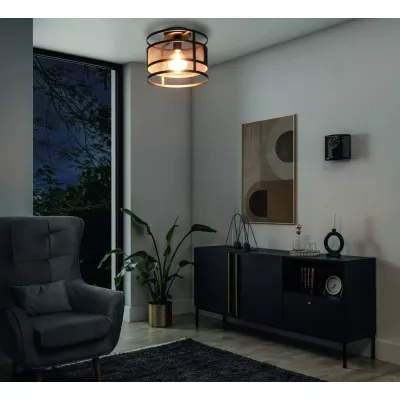 GORMAR Design-Deckenaufbauleuchte – Schwarz