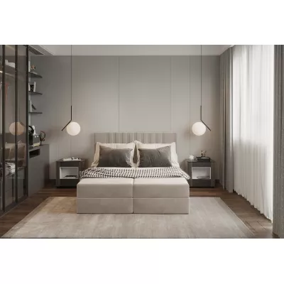Amerikanisches Bett 140x200 TORINA 1 - beige