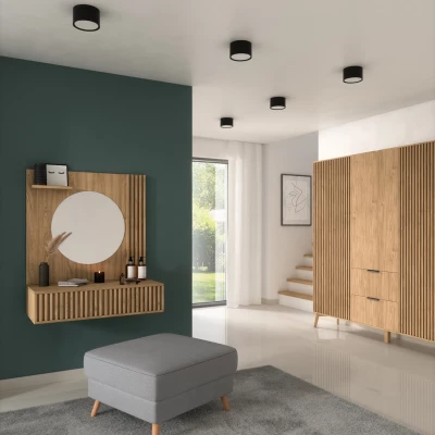 Moderne LED-Deckenleuchte VALLUM – schwarz
