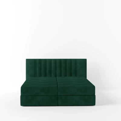 Amerikanisches Bett 140x200 TORINA 1 - grün
