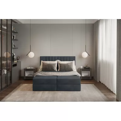 Amerikanisches Bett 140x200 TORINA 2 - grau