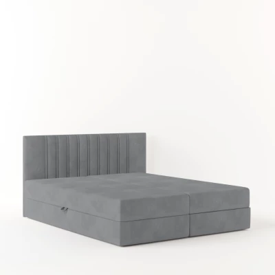 Amerikanisches Bett 160x200 TORINA 2 - hellgrau