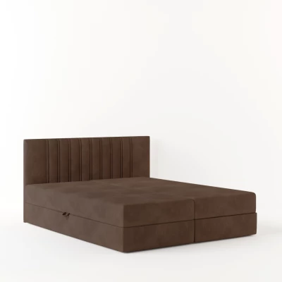 Amerikanisches Bett 140x200 TORINA 2 - braun