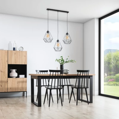 Pendelleuchte BENDINNI im Industriestil – schwarz