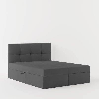 Boxspringbett 140x200 MOSELA 2 - grau