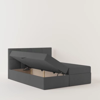Boxspringbett 140x200 MOSELA 2 - grau