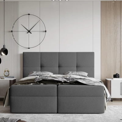 Boxspringbett 140x200 MOSELA 2 - grau