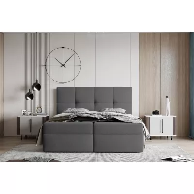 Boxspringbett 180x200 MOSELA 2 - grau