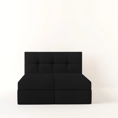 Boxspringbett 140x200 MOSELA 2 - schwarz