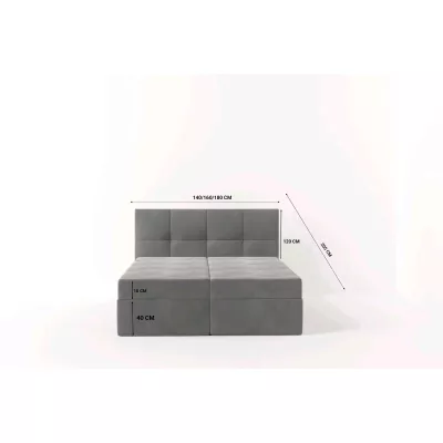 Boxspringbett 180x200 MOSELA 2 - braun