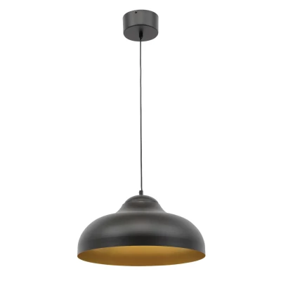 Industrieller Hängeleuchter DESOLO - Schwarz/Gold