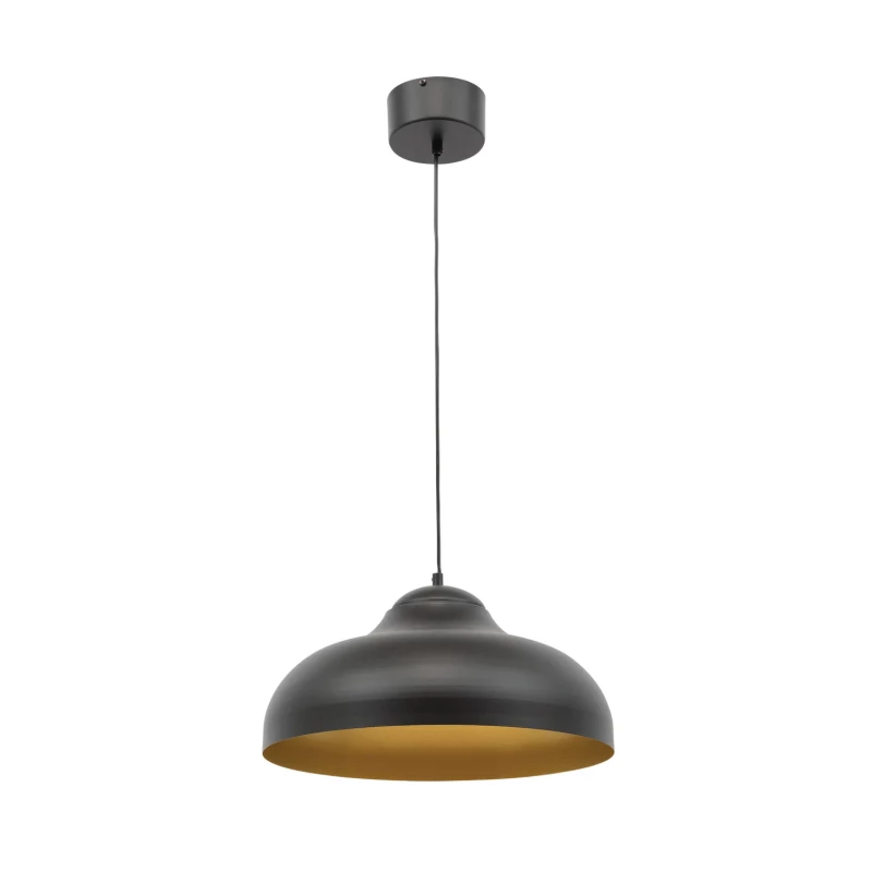Industrieller Hängeleuchter DESOLO - Schwarz/Gold