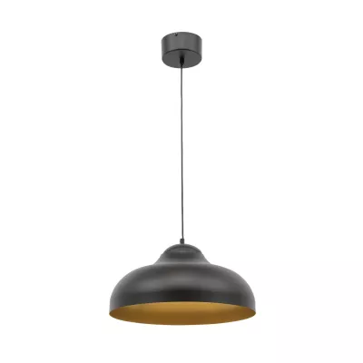 Industrieller Hängeleuchter DESOLO - Schwarz/Gold