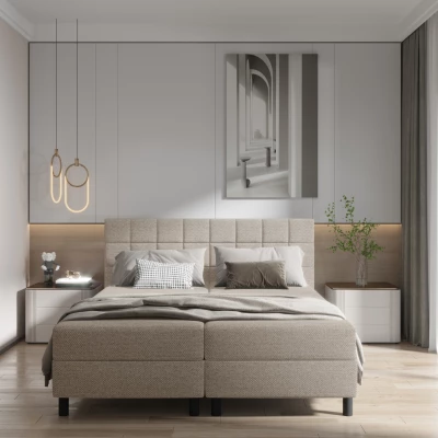 Hotelbett 160x200 BRUMA 2 - beige