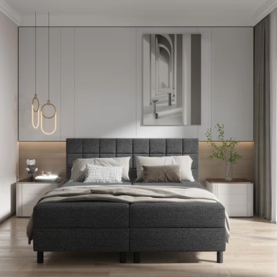Hotelbett 140x200 BRUMA 2 - dunkelgrau
