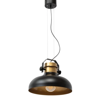 Moderne Pendelleuchte STEALLE – Schwarz/Gold